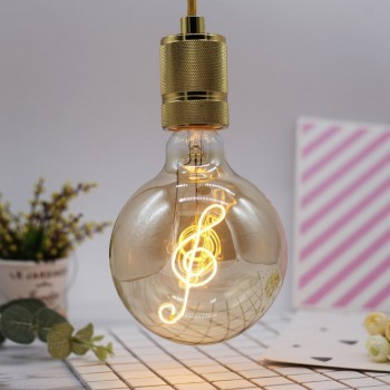 Foco LED Edison Vintage Retro Moderno Luz Cálida Maxiglobo Music 4W