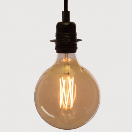 Foco LED Edison Vintage Atenuable Dimmable Luz Cálida Maxiglobo Ámbar 4W