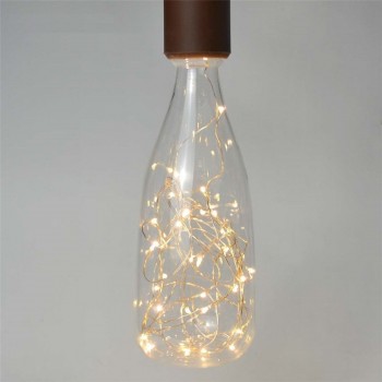 Foco LED Edison Vintage Fairy Lights Luz Cálida Botella Starry 1.6W