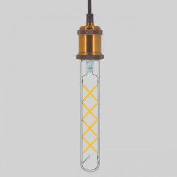 Foco LED Edison Antiguo Vintage Filamento Luz Cálida Tube Tall 8W