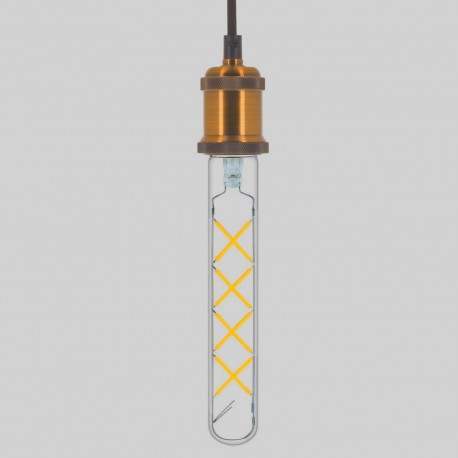 Foco LED Edison Antiguo Vintage Filamento Luz Cálida Tube Tall 8W