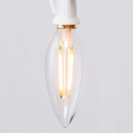 Foco LED Edison Repuesto Candelabro Candil Vela Clásico E12 E27 2W