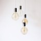 Candelabro Lampara Vintage Industrial Racimo 4 Bombillas Edison