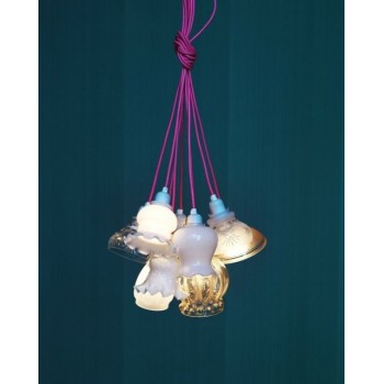 Lámpara Vintage Industrial Colgante Antique Racimo 8 Luces