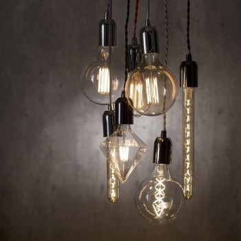 Candelabro Lampara Vintage Industrial Racimo 7 Focos Edison Led