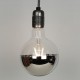 Foco LED Edison Vintage Retro Plateado Luz Cálida Maxiglobo Silver 8W