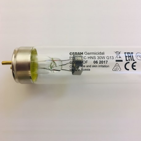 Tubo Germicida Ultravioleta Desinfección HNS 30W G13 UVC Osram Puritec