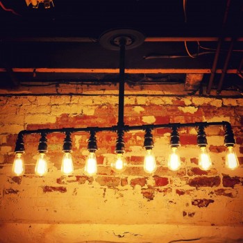 Candelabro Tuberia Lampara Vintage Industrial Pipe 9 Focos Edison