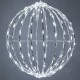 Esfera Luces Led Figura Colgante Decoración Navideña Evento Blanco 45 Cms