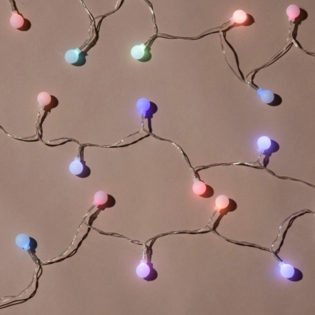 Luces de Globo LED Fiesta Unicornio Recamara Multicolor Pastel 8.5 Mts