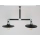 Candelabro 2 Lamparas Industrial Maxi Shade Vintage