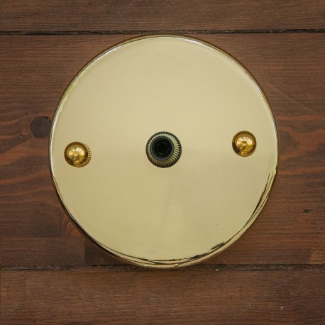 Base Para Lámparas De Techo Chapetón Canope Soporte Vintage Dorado