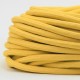 Cable Amarillo Textil Grueso Forrado Tejido Electrico Iluminacion 2x18 7mm