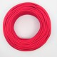 Cable Rojo Textil Grueso Forrado Tejido Redondo Lamparas 300V 2x18 7mm