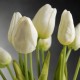Tulipán Crema Artificial Tipo Natural Bodas Ramos Botonier Boutonniere
