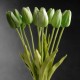 Tulipán Verde Artificial Tipo Natural Bodas Ramos Botonier Boutonniere