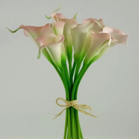 Alcatraz Crema Degradado Rosa Artificial Boda Ramo Botonier Boutonniere
