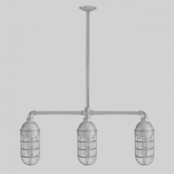 Candelabro Rustico 3 Lamparas Vintage Industrial Ceiling Miner Pendant