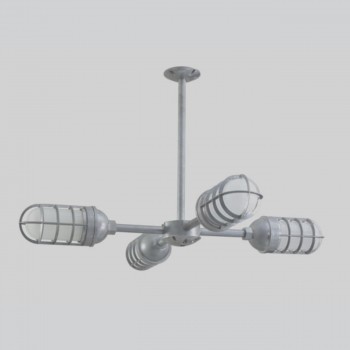Candelabro Rustico 4 Lamparas Vintage Industrial Ceiling Miner
