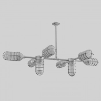 Candelabro Rustico 8 Lamparas Vintage Industrial Ceiling Miner