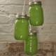 Candelabro Lampara Vintage Industrial Cluster 3 Mason Jars Verde