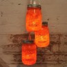 Candil Mason Jar 3 Naranja