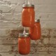 Candelabro Lampara Vintage Industrial Cluster 3 Mason Jars Naranja