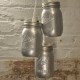 Candelabro Lampara Vintage Industrial Cluster 3 Mason Jars Plata