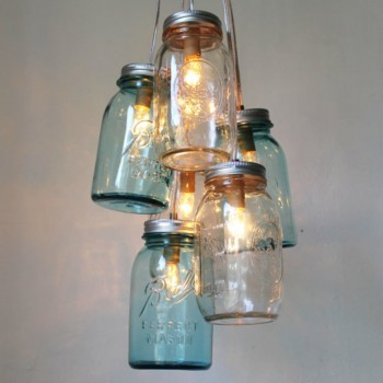 Candil Mason Jars 6 Grandes