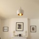Lámpara Tom Dixon Beat White Fat Blanco Recamara Cocina Comedor Techo