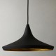 Lampara Tom Dixon Black Beat Wide Negro Colgante Industrial Decorativa