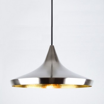 Lampara Tom Dixon Beat Silver Wide Plateada Decoracion Minimalista Moderna