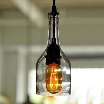 Lámpara Colgante Botella Cocina Comedor Barra Escaleras Doble Altura Sala