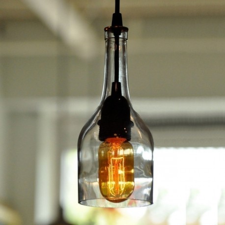 Lámpara Colgante Botella Cocina Comedor Barra Escaleras Doble Altura Sala