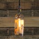 Lámpara Botella Whiskey Fireball Colgante Hecha a Mano Iluminación Bar