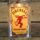 Lámpara Botella Whiskey Fireball Colgante Hecha a Mano Iluminación Bar