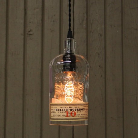 Lámpara Botella Whiskey Bulleit Bourbon Iluminación Decoración Estilo