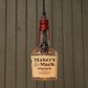 Lámpara Botella Whiskey Makers Mark Reciclada Artesanal Hecha a Mano
