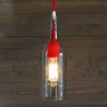 Lámpara Botella Silicón Rojo