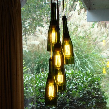 Candelabro Botellas 5 Focos