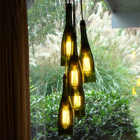 Candelabro Botellas 5 Focos