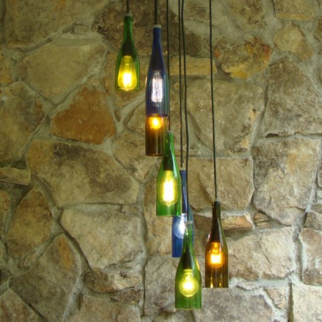 Candelabro Botella 7 Focos