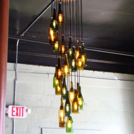 Candelabro Botellas 25 Focos