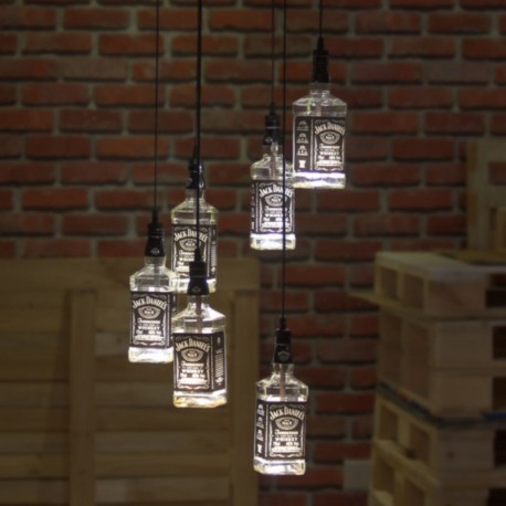 Candelabro Botellas 6 Jack Daniels