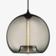 Lampara Vintage Industrial Colgante Cristal Stamen Smoke