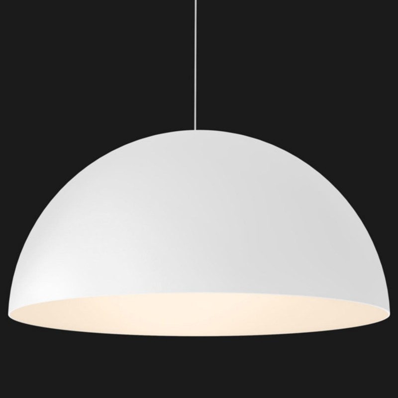 Lámpara Colgante Domo 50 Cms Blanco Minimalista Nórdico Vintage Moderno