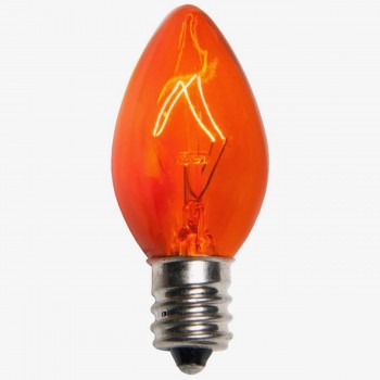 Foco Naranja Vela Antique Halloween Fiesta Día de Muertos C7 E12 7W