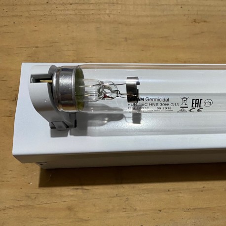 Lámpara Ultravioleta Germicida Desinfección UVC G30T8 30W Osram Puritec