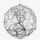 Lámpara Colgante Industrial Techo Tom Dixon Etch Web Steel 60 Cms