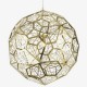 Lámpara Colgante Industrial Techo Tom Dixon Etch Web Brass 60 Cms